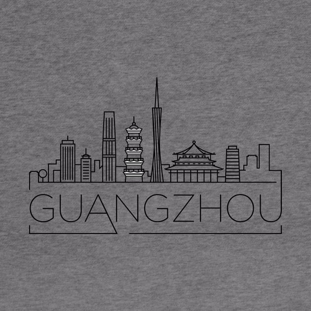 Guangzhou Minimal Skyline by kursatunsal